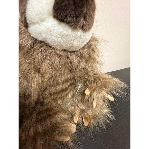 Aurora World Brown & White Plush Sloth Stuffed Animal 2018 Furry Hair - Picture 6 of 11